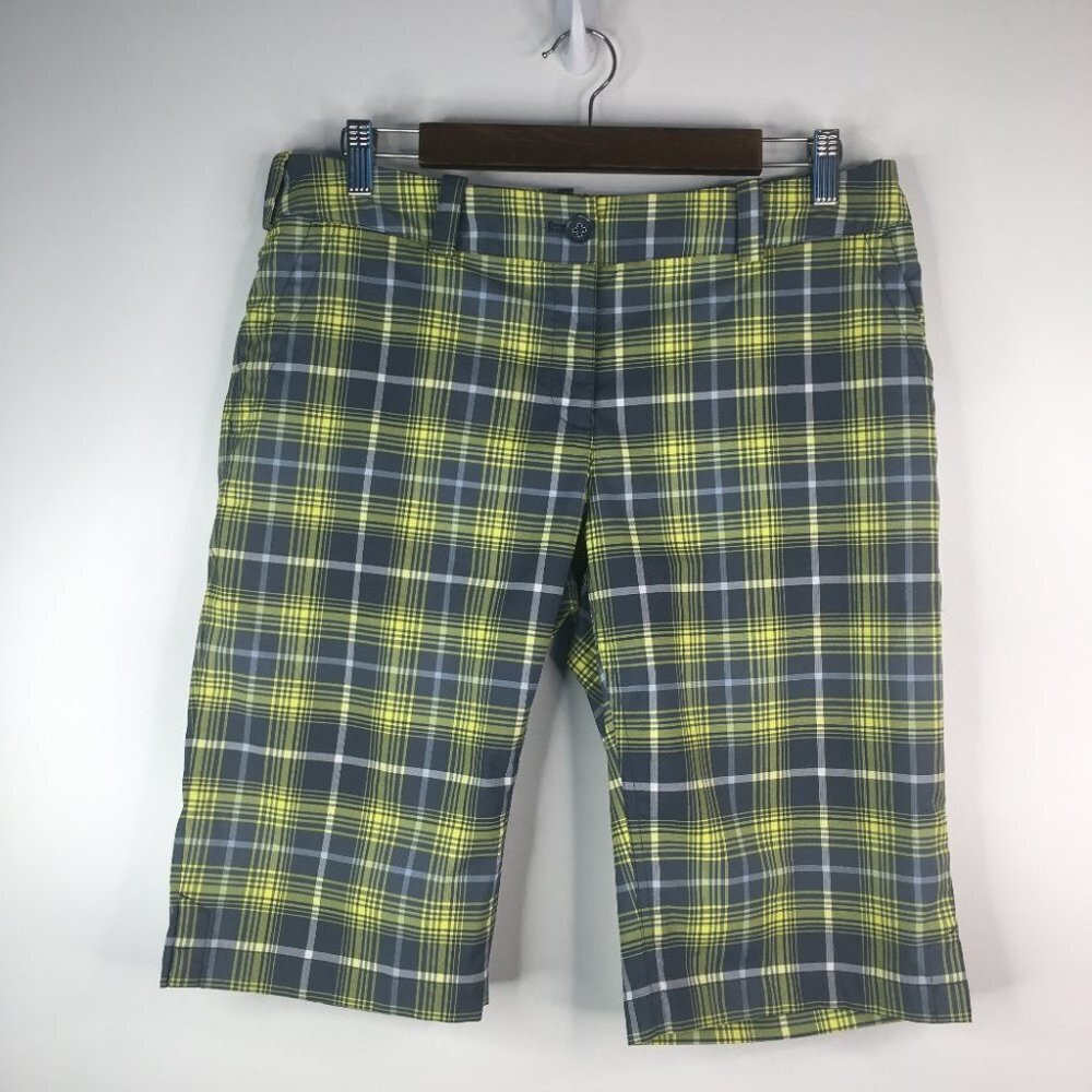 NIKE GOLF Tour Performance Dri-Fit Plaid Shorts 10